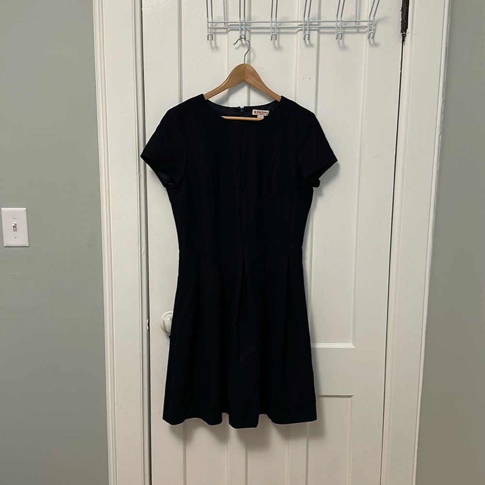 Brooks Brothers Red Fleece navy wool dress